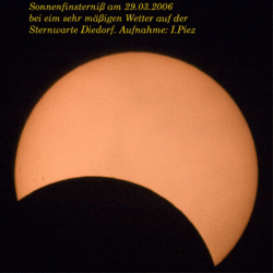 partiell abegedeckte Sonnenscheibe